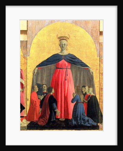 The Madonna of Mercy, central panel from the Misericordia Altarpiece, 1445 by Piero della Francesca