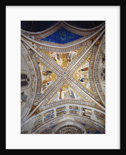 Vault of the Four Doctors of the Church, c.1297 by Giotto di Bondone