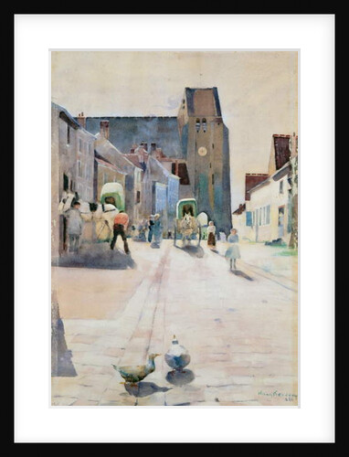 The Main Street, Grez-sur-Loing, 1884 by William Kennedy