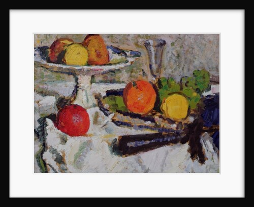 Still Life of Fruit on a White Tablecloth, 1921 by George Leslie Hunter