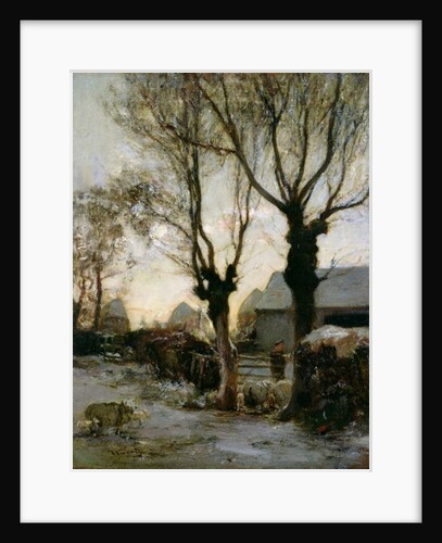 Farmyard in Winter by James Lawton Wingate