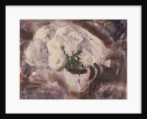 White Flowers in a White Jug, c.1960 by Anne Redpath