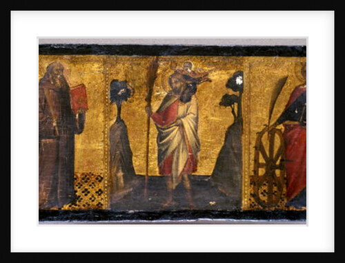 St. Benedict, St. Christopher and St. Catherine, c.1400 by Aretino Luca Spinello or Spinelli