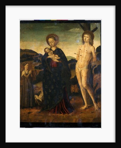 Madonna and Child with St. Sebastian and a Shepherdess by Giovanni Santi