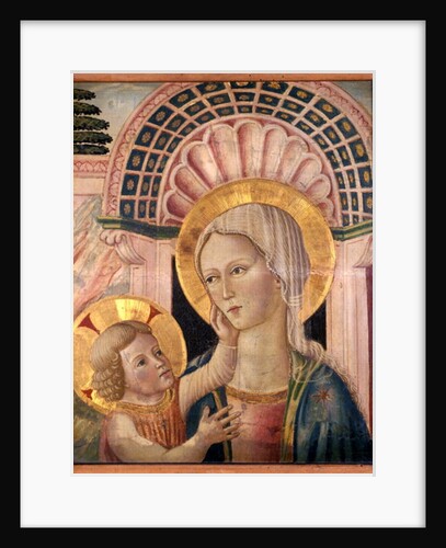 Madonna and Child in front of a scallop niche by Matteo da Gualdo
