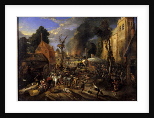 Spanish Conquest of a Flemish Village by Peeter Snayers