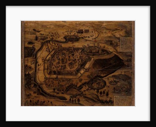 Gotha during the siege of Grimmenstein, 1567 by German School