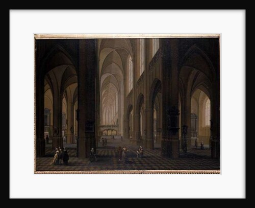 Interior of a Gothic Church, 1751-1800 by Pierre Joseph Lafontaine