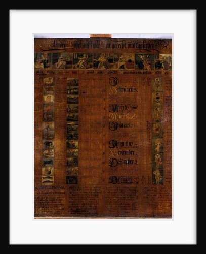 Calender, 1601-50 by German School
