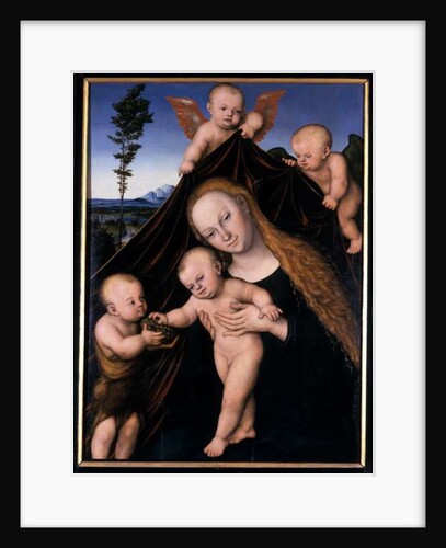 Madonna and Child with John the Baptist, 1534 by Lucas the Younger Cranach