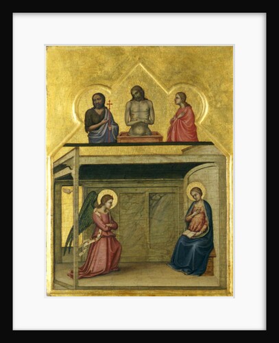 The Annunciation and Christ suffering, c.1351-75 by Allegretto Nuzi