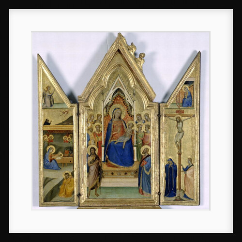Triptych with Madonna and Child; by Bernardo Daddi