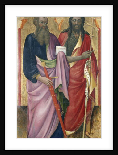 The Apostle Paul and John the Baptist, c.1418-20 by Piero di Alvaro