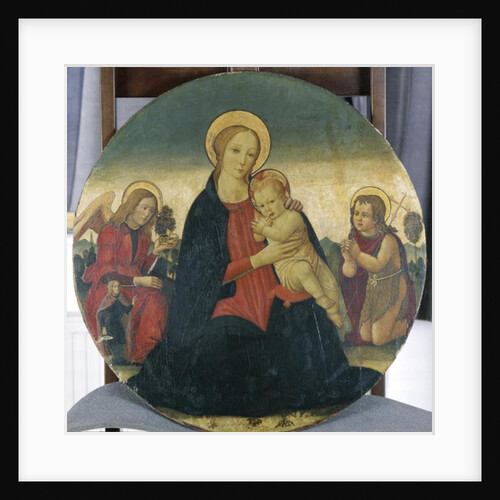Madonna and Child with Archangel Raphael and St. John, c.1490 by Jacopo del Sellaio
