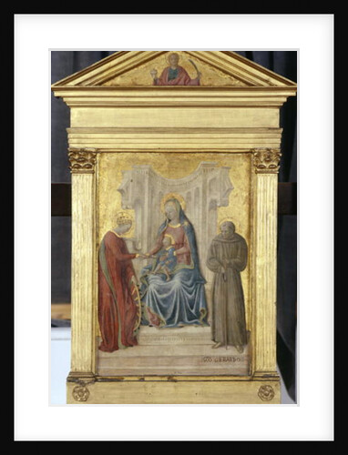 Enthroned Madonna with Child and Saints Gerhard and Katharina, c.1450 by Paolo di Stefano Badaloni Schiavo