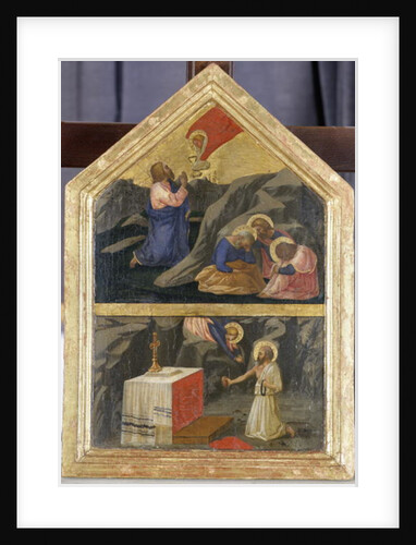 Christ in the Garden of Gethsemane and St. Jerome by Tommaso Masaccio