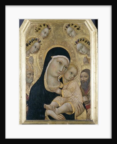 Madonna and Child with Angels and Saints, c.1450 by Sano di also Ansano di Pietro di Mencio Pietro