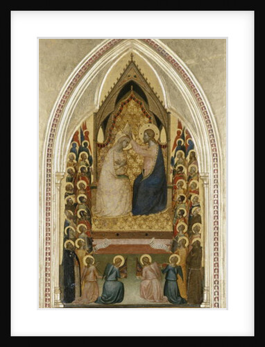 The Coronation of the Virgin with Angels and Saints, c.1340-5 by Bernardo Daddi