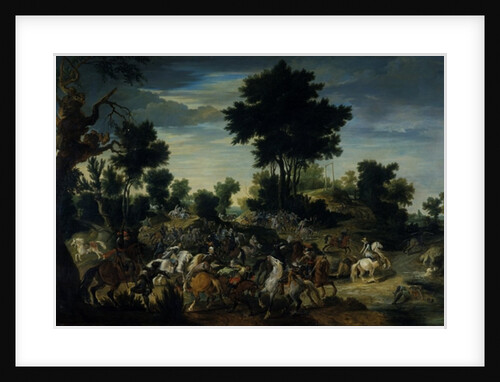Riders advancing into a brook, 1601-15 by Peeter Snayers