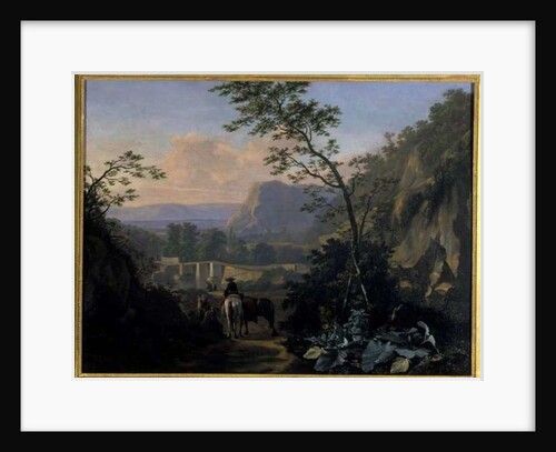 Southern landscape with Rider, 1654 by Adriaen van Eemont
