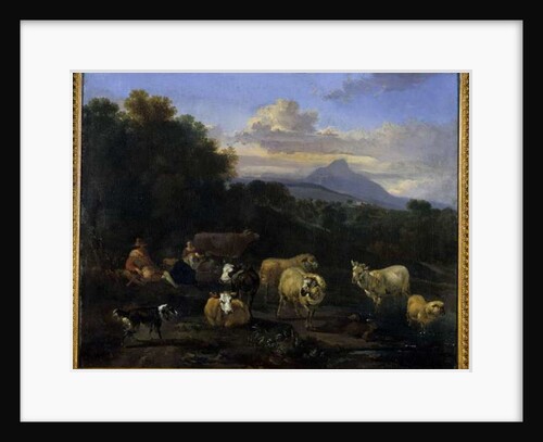 Summer's Evening in Italy, 1660 by Nicolaes Pietersz. Berchem