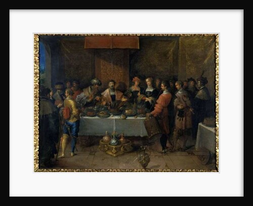 Damocles at the Table, before 1620 by Frans II the Younger Francken