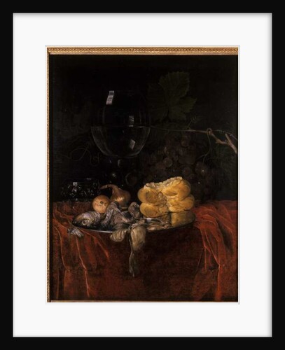 Still life with herring by Willem van Aelst