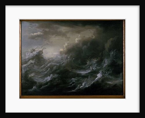 Sea storm and shipwreck by Christian Wilhelm Ernst Dietrich