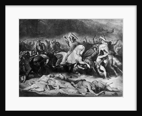 Battle in the Teutoburg Forest, 1862-64 by Friedrich Gunkel