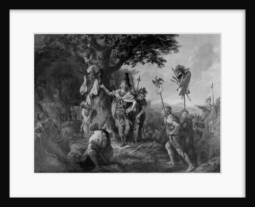 Hermann celebrating victory after the Battle in the Teutoburg Forest by Johann Heinrich Wilhelm Tischbein