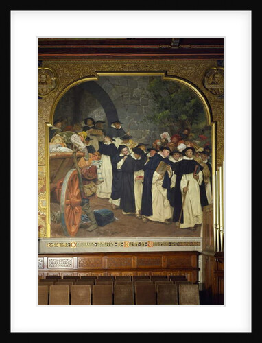 The Dominicans leaving their monastery to the university in 1527, 1903 by Peter Johann Theodor Janssen