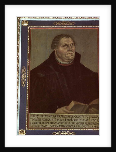 Portrait of Martin Luther by Lucas the Elder Cranach