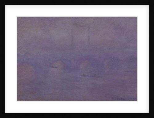 Waterloo Bridge in Fog, 1899-1901 by Claude Monet