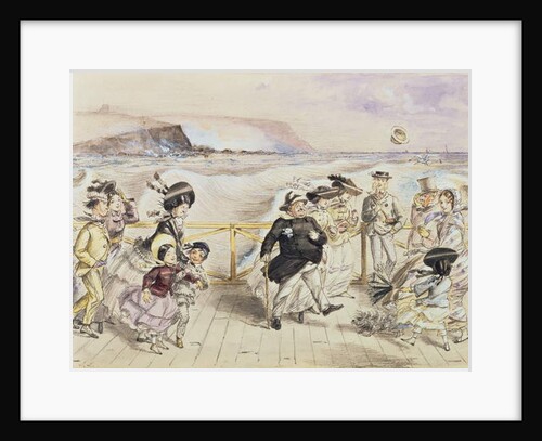 A bracing day at the seaside by John Leech