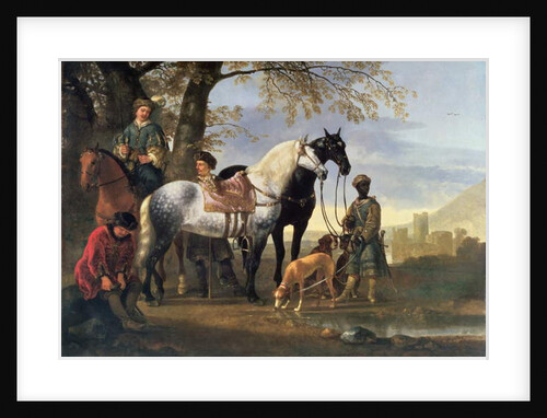 Huntsmen Halted, c.1650 by Aelbert Cuyp