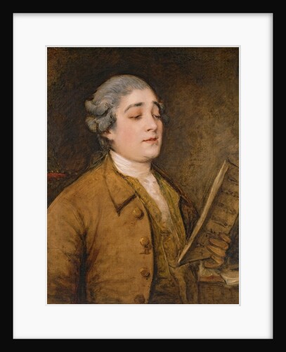 Portrait of Giusto Ferdinando Tenducci castrato singer and composer, c.1773-75 by Thomas Gainsborough