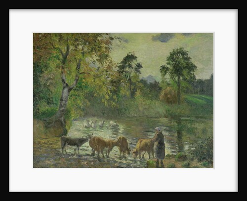 The Pond at Montfoucault, 1875 by Camille Pissarro