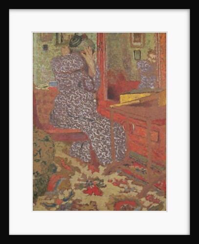 Madame Vuillard arranging her hair, 1900 by Edouard Vuillard