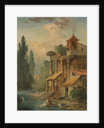 A Caprice with a Hermitage, 1796 by Hubert Robert