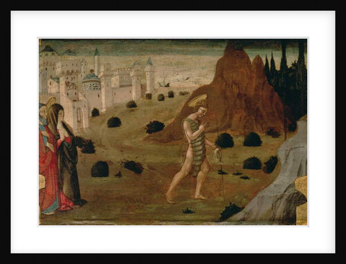 St. John the Baptist Leaving for the Desert by Neri di Bicci