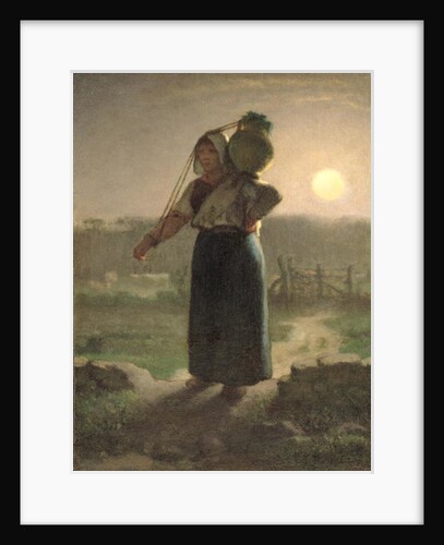 A Milkmaid, c.1853 by Jean-Francois Millet