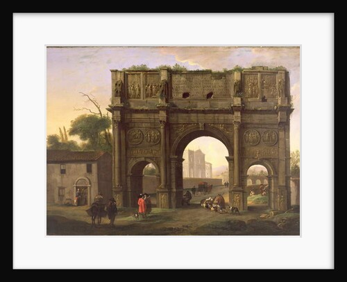 The Arch of Constantine, Rome, c.1640's by Jan van Bike Miel