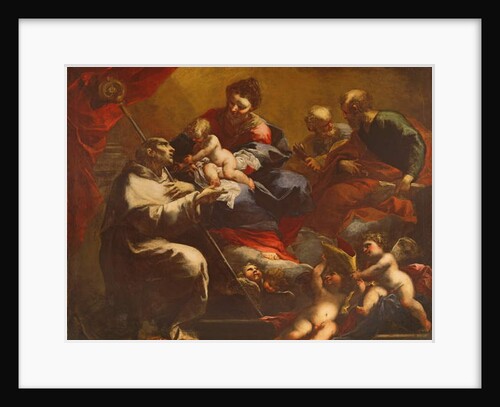 Madonna and Child with SS. Peter and Paul Appearing to St. Bruno by Valerio Castello