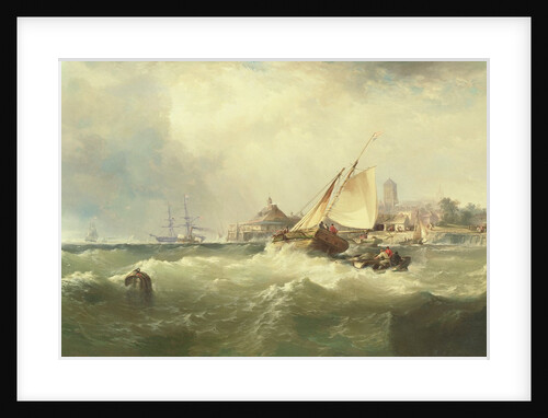 New Castle on the Delaware, 1857 by Edward Moran