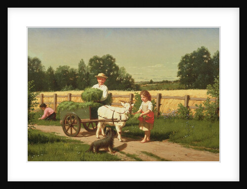 The Goat Cart, 1882 by Samuel S. Carr