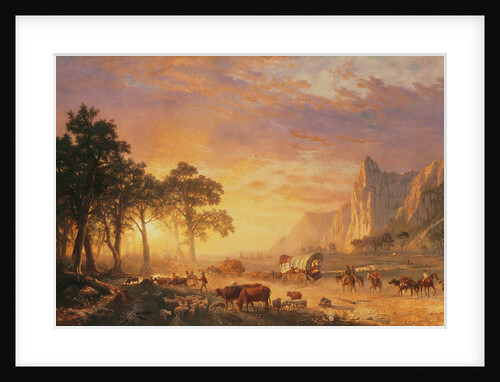 The Oregon Trail, 1869 by Albert Bierstadt