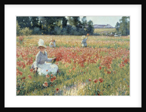 In Flanders Field - Where Soldiers Sleep and Poppies Grow, 1914 by Robert William Vonnoh
