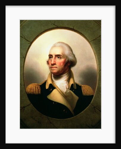 Porthole Portrait of George Washington, 1795 by Rembrandt Peale