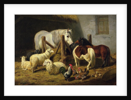 Barnyard, 1860 by Arthur Fitzwilliam Tait