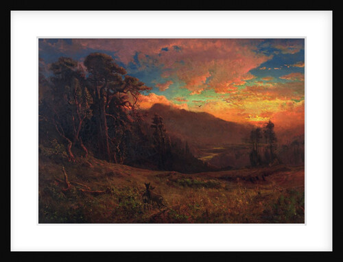An Autumnal Sunset on the Russian River, 1878 by William Keith